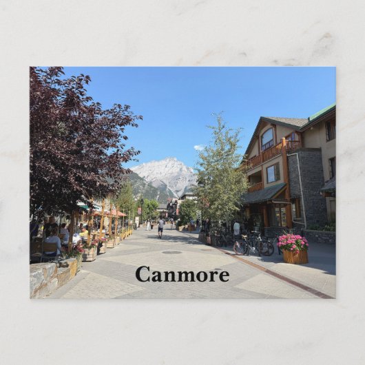 Carte Postale Ville de Canmore en Alberta Canada (Devant)