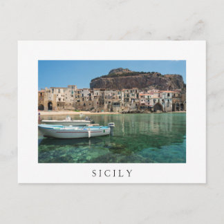 Carte Postale Ville de Cefalu en Sicile