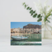 Carte Postale Ville de Cefalu en Sicile (Debout devant)