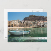 Carte Postale Ville de Cefalu en Sicile (Devant / Derrière)