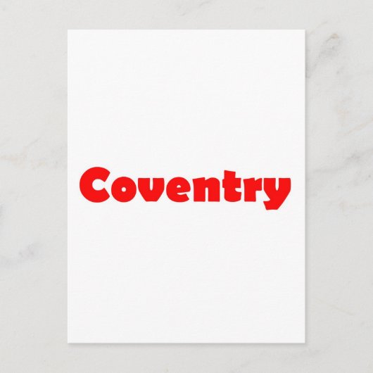 Carte Postale Ville de Coventry en Angleterre (Devant)