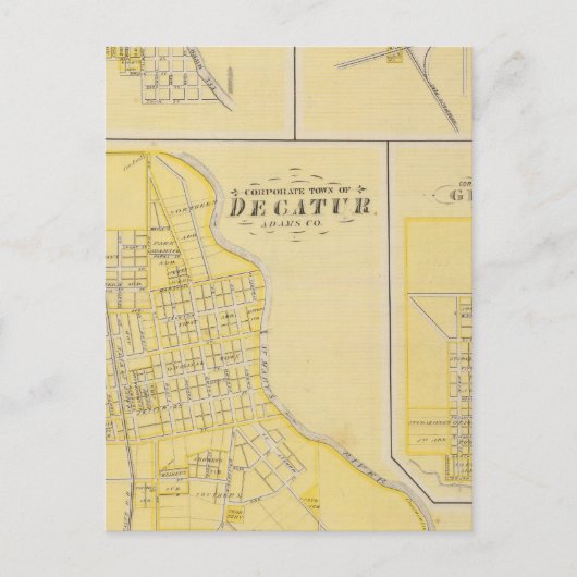 Carte Postale Ville de Decatur (Devant)