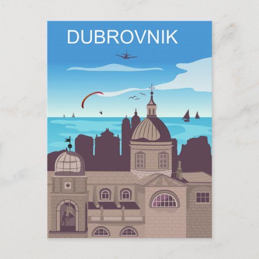 Carte Postale ville de Dubrovnik (Devant)