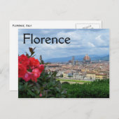 Carte Postale Ville de Florence, Italie (Devant / Derrière)