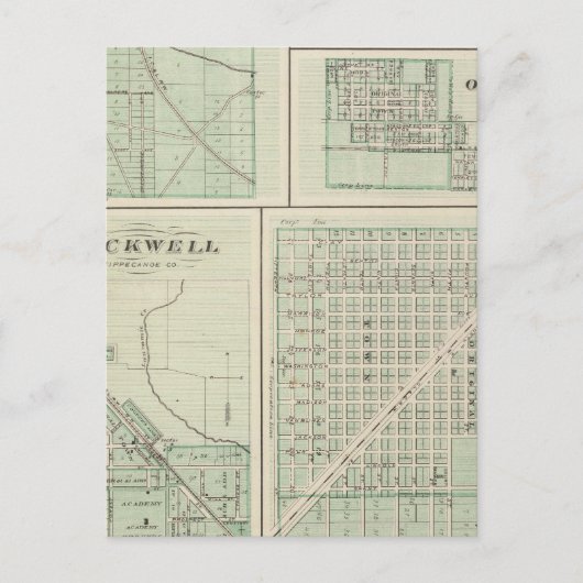 Carte Postale Ville de Fowler, Benton Co (Devant)