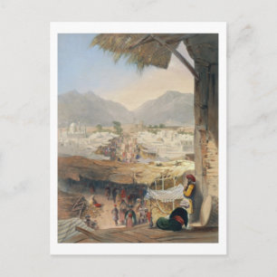 Carte Postale Ville de Kandahar, son bazar principal et sa citad