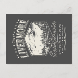 CARTE POSTALE VILLE DE LIVERMORE - ALAMEDA CALIFORNIA VINTAGE