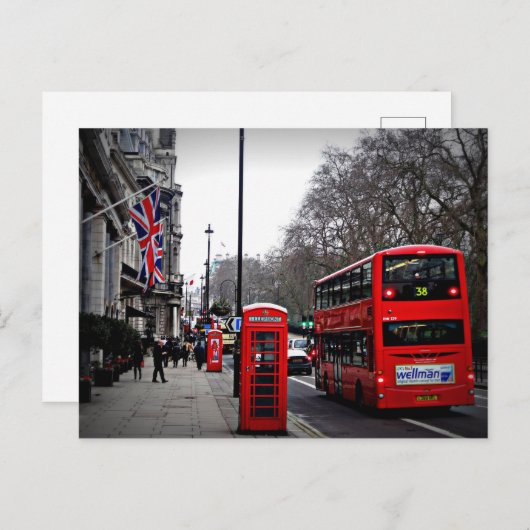 Carte Postale Ville de Londres (Devant / Derrière)