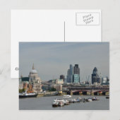 Carte Postale Ville de Londres (Devant / Derrière)