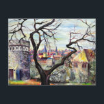 Carte Postale Ville de Luxembourg - Plateau du Rham<br><div class="desc">Le tableau représente ma propre vue du Plateau du Rham - Luxembourg. Le paysage urbain est représenté avec une riche palette de couleurs afin de capturer l'atmosphère vibrante de la ville de Luxembourg. L'arbre divise la composition en trois périodes. A gauche, nous avons la tour imposante qui nous ramène il...</div>