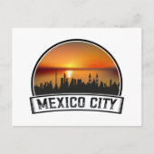 Carte Postale Ville de Mexico CDMX Vintage Sunset (Devant)