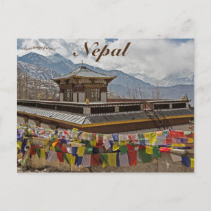 Carte Postale Ville de Muktinath Annapurna Région Népal