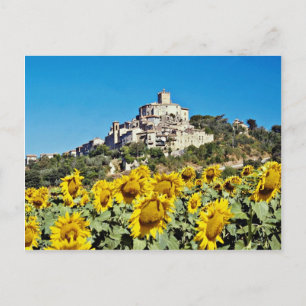 Carte Postale Ville de Narni, Ombrie, Italie fleurs