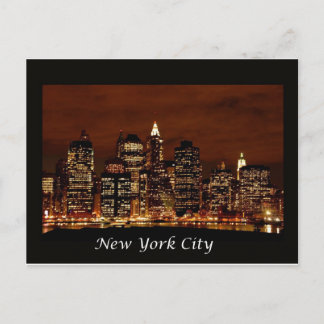 Carte Postale ville de new york