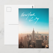 Carte Postale Ville de New York (Devant / Derrière)