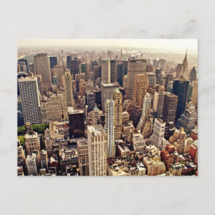 Carte Postale Ville de New York d'en haut