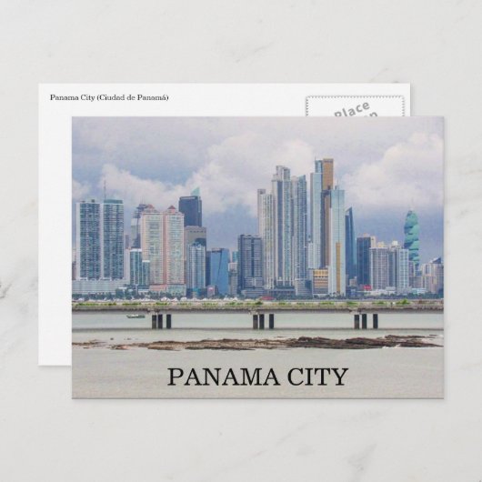 Carte Postale ville de Panama (Devant / Derrière)