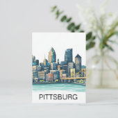 Carte Postale Ville de Pittsburgh (Debout devant)