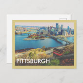 Carte Postale Ville de Pittsburgh (Devant / Derrière)