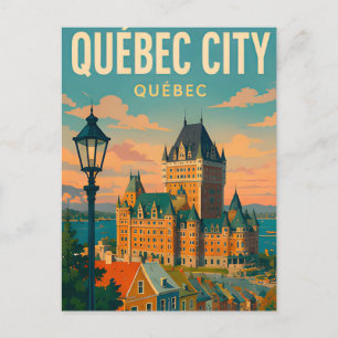 Carte Postale Ville de Québec Canada Vieille-Ville Château Voyag