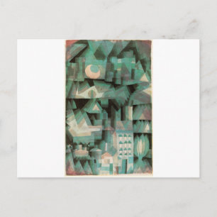 Carte Postale Ville de rêve par Paul Klee