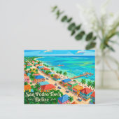 Carte Postale Ville de San Pedro Belize (Debout devant)
