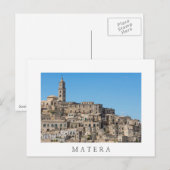 Carte Postale Ville de Sassi di Matera en Italie (Devant / Derrière)