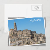 Carte Postale Ville de Sassi di Matera en Italie (Devant / Derrière)