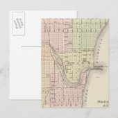 Carte Postale Ville de Sheboygan, siège du comté de Sheboygan Co (Devant / Derrière)