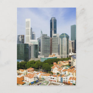 Carte Postale Ville de Singapour