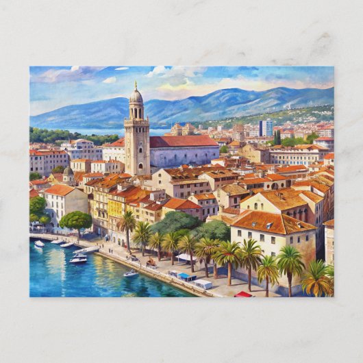 Carte Postale Ville de Split Croatie (Devant)