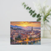 Carte Postale Ville de Split Croatie Coucher de soleil (Debout devant)