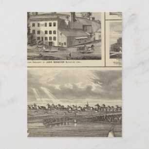 Carte Postale Ville de Storm Lake brasserie, Muscatine bldg