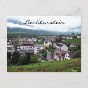 Carte Postale ville de vaduz