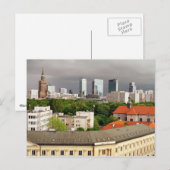 Carte Postale Ville de Varsovie (Devant / Derrière)
