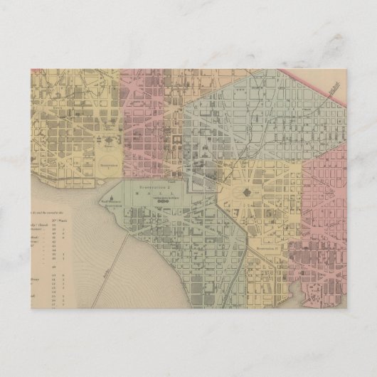 Carte Postale Ville de Washington (Devant)