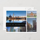 Carte Postale Ville de Winnipeg (Devant / Derrière)