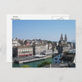 Carte Postale Ville de Zurich (Devant / Derrière)