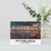 Carte Postale Ville des ponts, rivière Allegheny (Debout devant)