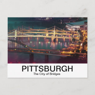 Carte Postale Ville des ponts, rivière Allegheny