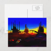 Carte Postale ville désertique (Devant / Derrière)