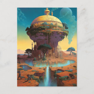 Carte Postale Ville d'Imaginaire surréaliste