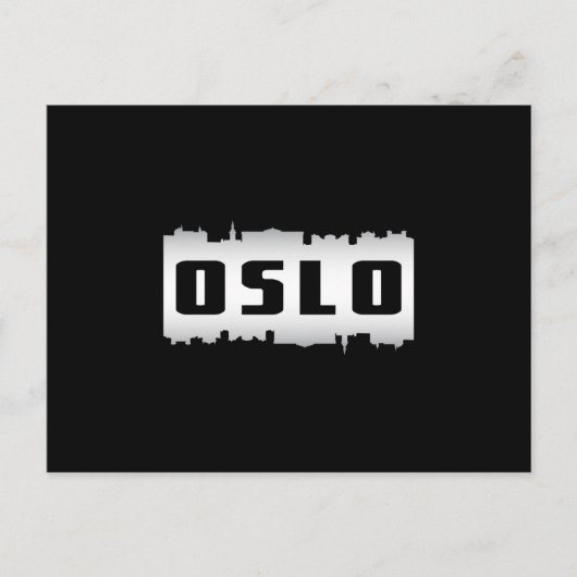 Carte Postale Ville d'Oslo Norway (Devant)