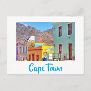 Carte Postale Ville du Cap Table Mountain Ville de Bo-Kaap