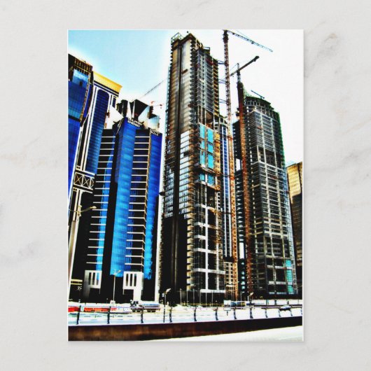 Carte Postale Ville en cours no4 (Devant)