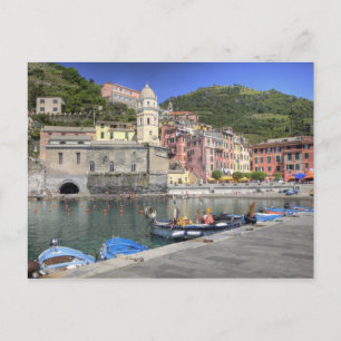 Carte Postale Ville en pente de Vernazza, Cinque Terre, Ligurie