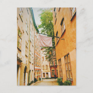Carte Postale Ville historique ancienne, Gamla Stan, Stockholm,