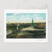 Carte Postale Ville indienne sur le fleuve YukonAnvik, AK (Devant)