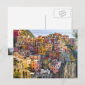 Carte Postale Ville italienne sur la Méditerranée (Devant / Derrière)