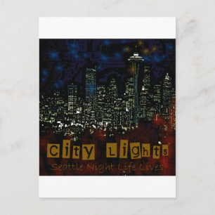 Carte Postale Ville Lumières Seattle